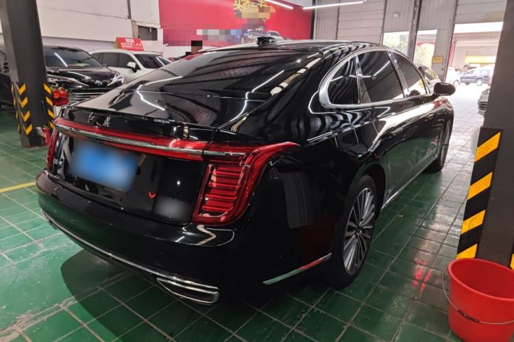 Used Hongqi H9 2020 2.0T Smart Connect Flagship Edition Rear Right 45 Deg