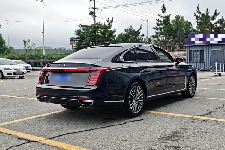Used Hongqi H9 2020 2.0T Smart Connect Flagship Edition Rear Right 45 Deg