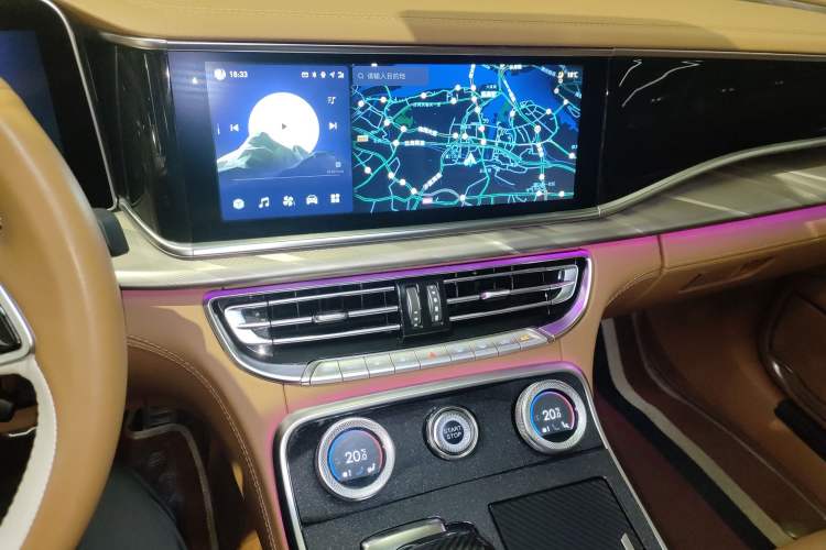 Used Hongqi H9 2020 2.0T Smart Connect Flagship Edition Audio And AC Panel
