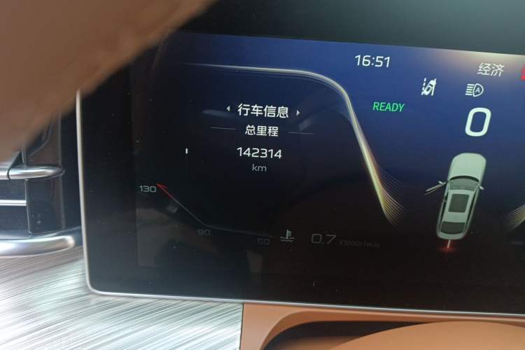 Used Hongqi H9 2020 2.0T Smart Connect Flagship Edition Odometer Close Up