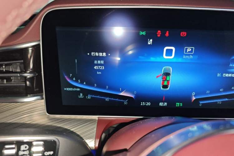 Used Hongqi H9 2020 3.0T Smart Connect Flagship Four-Seat Version Odometer Close Up