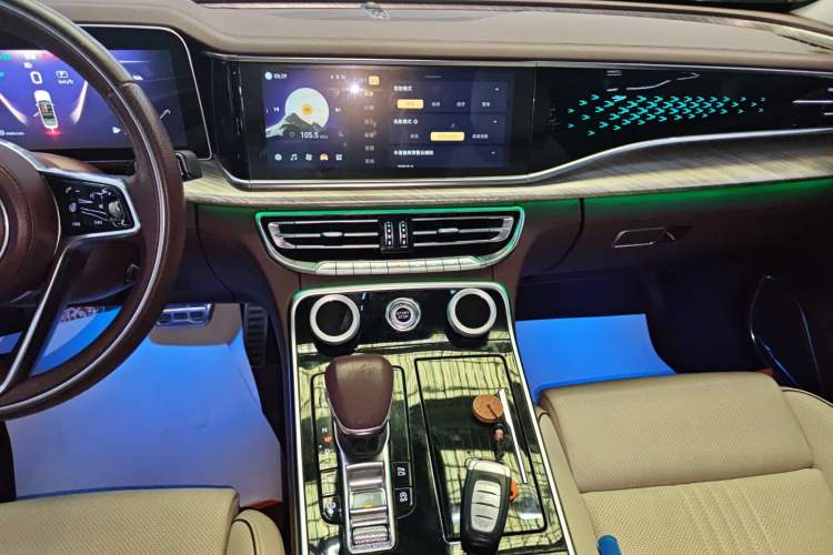 Used Hongqi H9 2020 2.0T Smart Connect Flagship Edition Audio And AC Panel