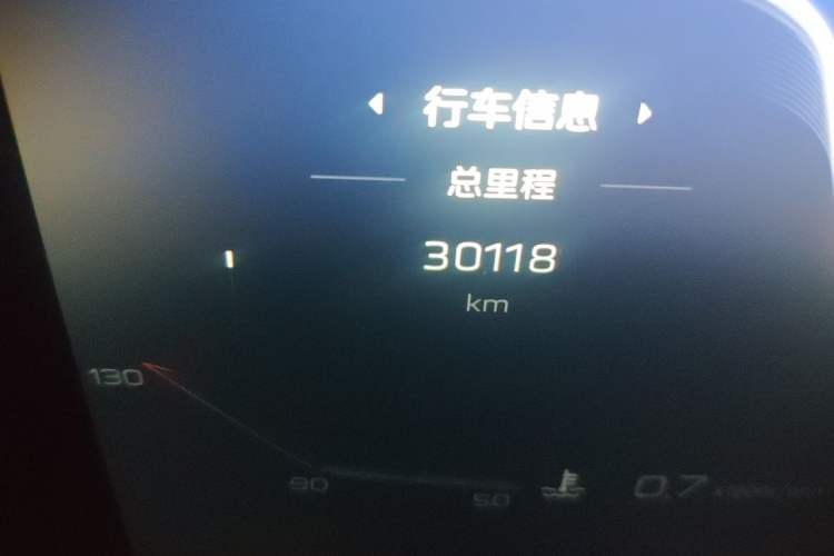 Used Hongqi H9 2020 2.0T Smart Connect Flagship Edition Odometer Close Up