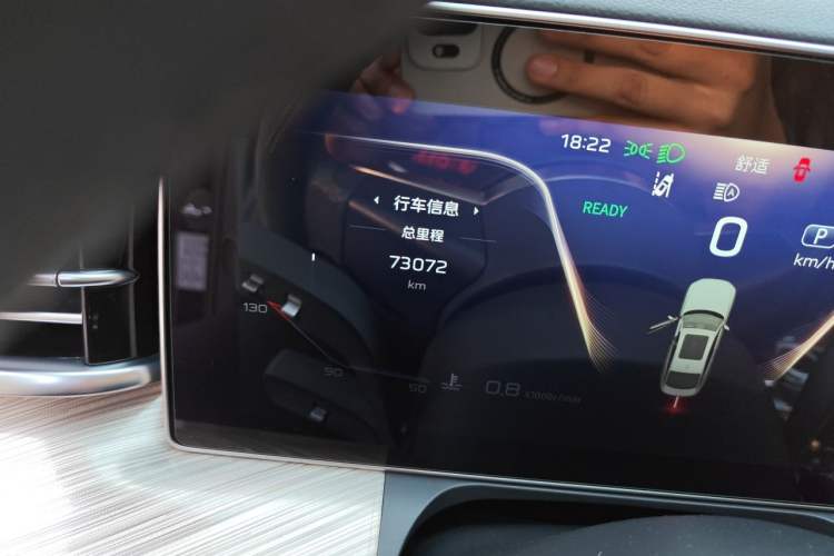 Used Hongqi H9 2020 Revised Version 2.0T Smart Connect Flagship Edition Odometer Close Up