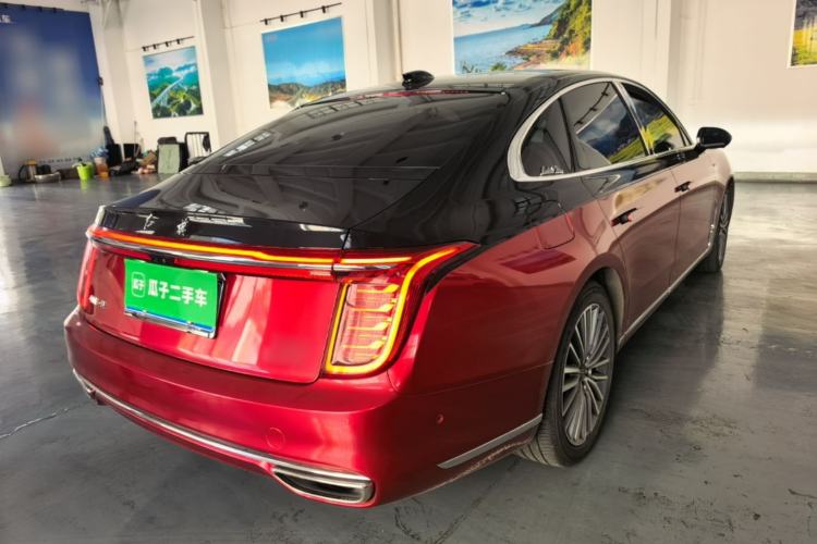 Used Hongqi H9 2020 2.0T Smart Connect Flagship Edition Rear Right 45 Deg