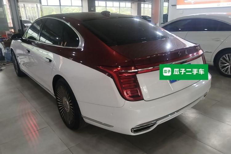 Used Hongqi H9 2020 Revised Version 2.0T Smart Connect Flagship Edition Rear Left 45 Deg