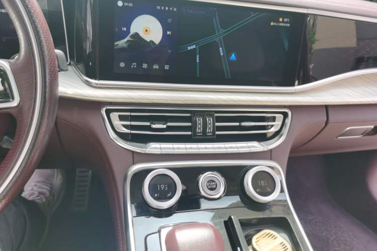Used Hongqi H9 2020 3.0T Smart Connect Flagship Four-Seat Version Audio And AC Panel