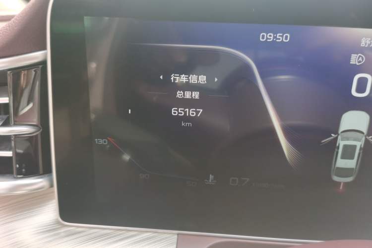 Used Hongqi H9 2020 3.0T Smart Connect Flagship Four-Seat Version Odometer Close Up
