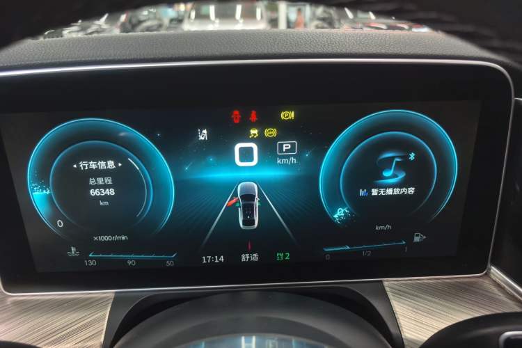 Used Hongqi H9 2021 2.5T Executive Version Odometer Close Up