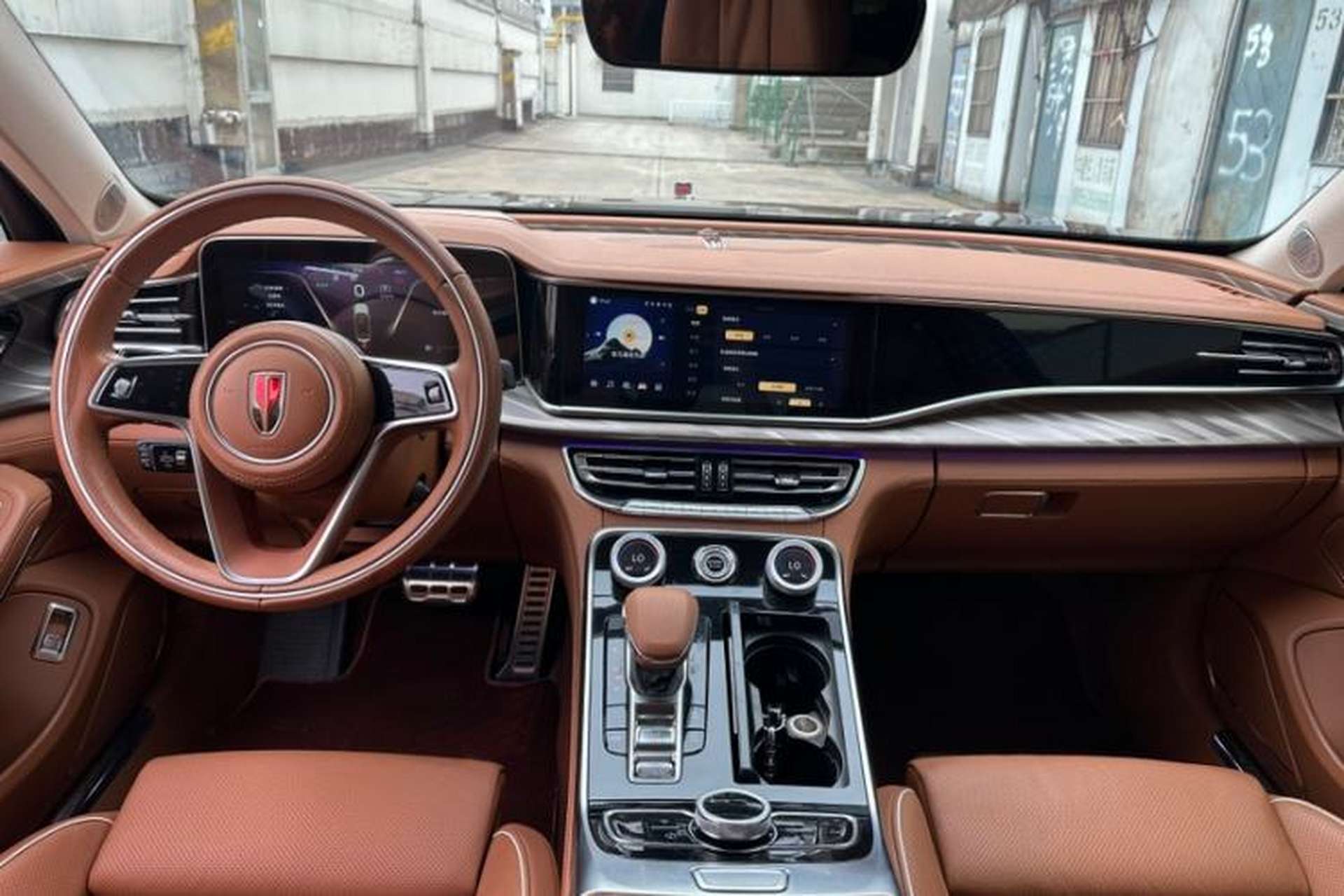 Used Hongqi H9 2022 2.0T Smart Connect Flagship Edition Audio And AC Panel