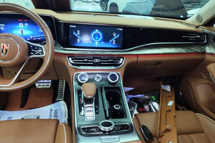 Used Hongqi H9 2022 2.0T Smart Connect Flagship Edition Audio And AC Panel