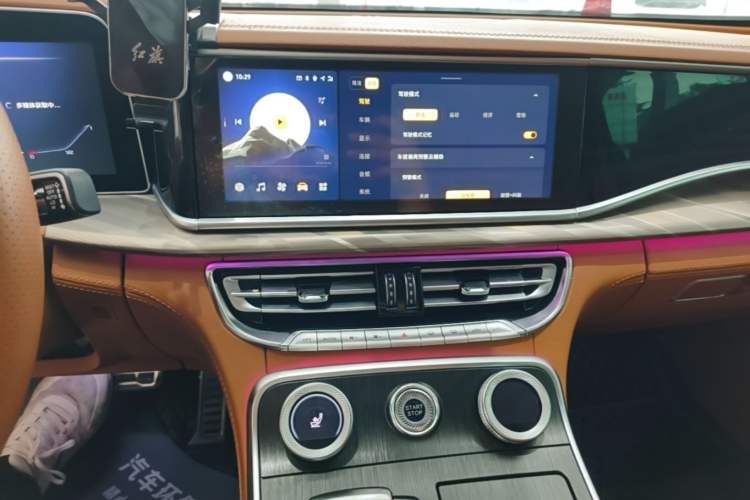 Used Hongqi H9 2022 2.0T Smart Connect Flagship Edition Audio And AC Panel