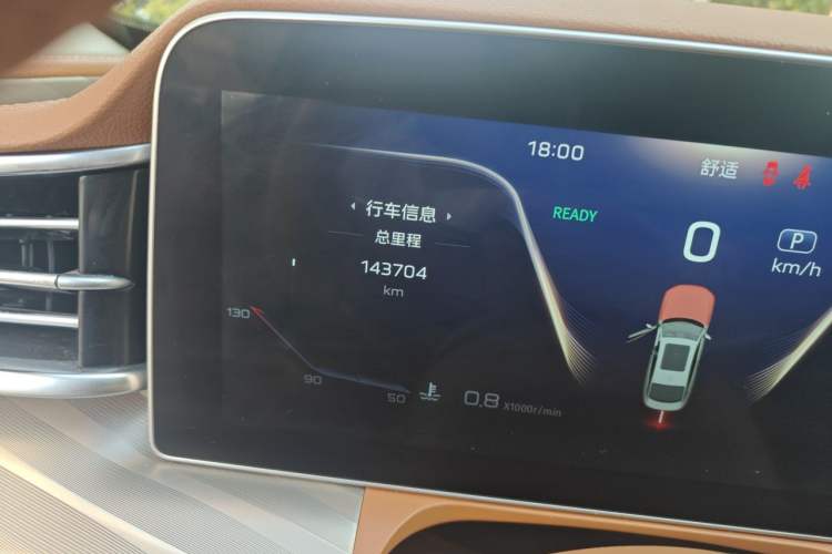 Used Hongqi H9 2022 2.0T Smart Connect Flagship Edition Odometer Close Up