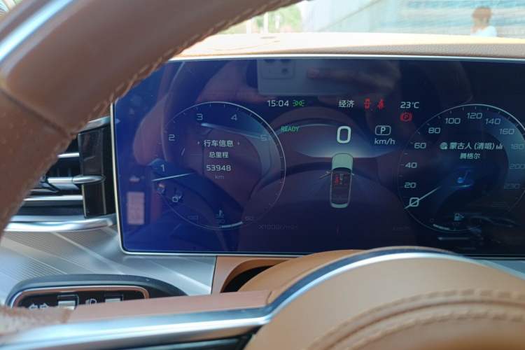Used Hongqi H9 2022 2.0T Smart Connect Flagship Edition Odometer Close Up