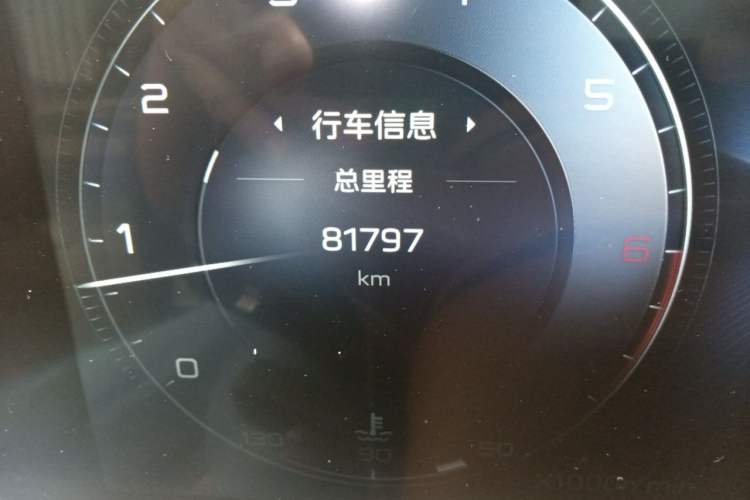 Used Hongqi H9 2022 3.0T Smart Connect Flagship Edition Odometer Close Up