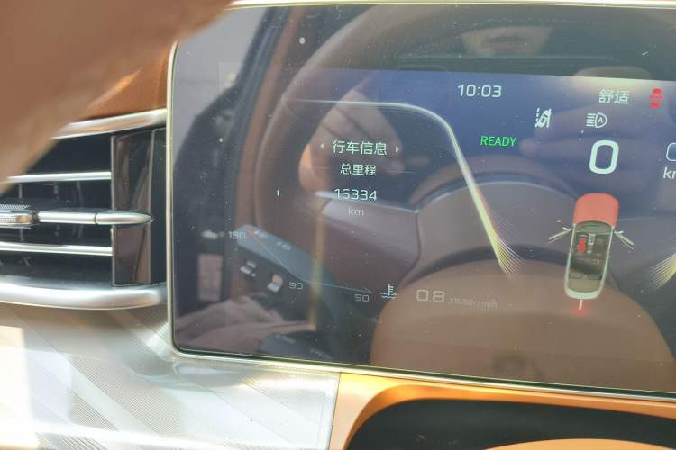 Used Hongqi H9 2022 2.0T Smart Connect Flagship Edition Odometer Close Up