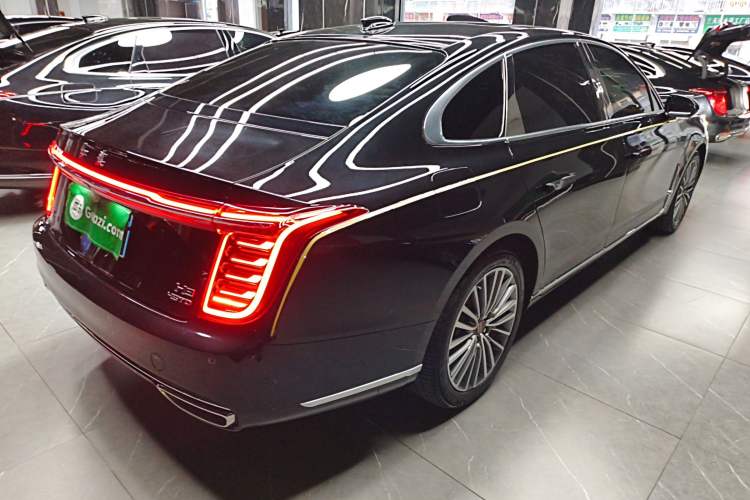 Used Hongqi H9 2022 2.0T Smart Connect Flagship Edition Rear Right 45 Deg