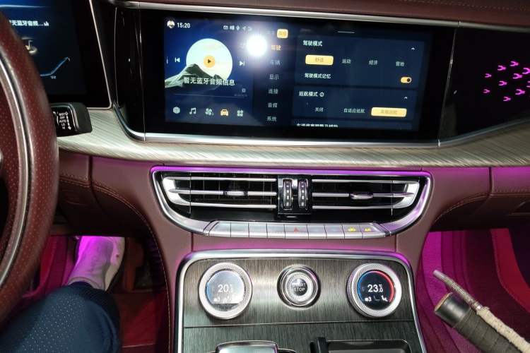 Used Hongqi H9 2022 3.0T Smart Connect Flagship Four-Seater Version Audio And AC Panel