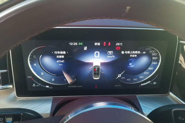 Used Hongqi H9 2022 3.0T Smart Connect Flagship Four-Seater Version Instrument Cluster