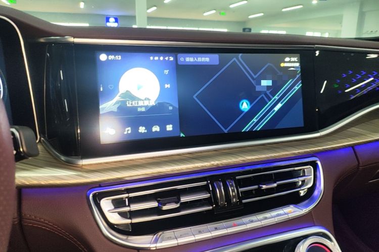 Used Hongqi H9 2022 2.0T Smart Connect Flagship Edition Audio And AC Panel