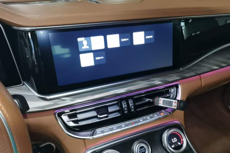 Used Hongqi H9 2023 2.0T Smart Connect Flagship Edition Audio And AC Panel