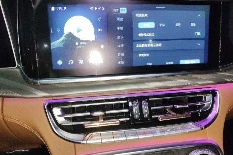 Used Hongqi H9 2023 2.0T Smart Connect Flagship Edition Audio And AC Panel