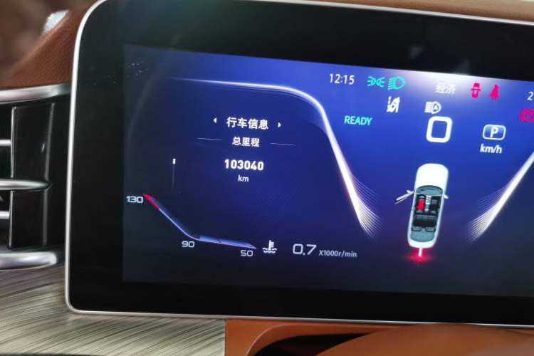 Used Hongqi H9 2023 2.0T Smart Connect Flagship Edition Odometer Close Up