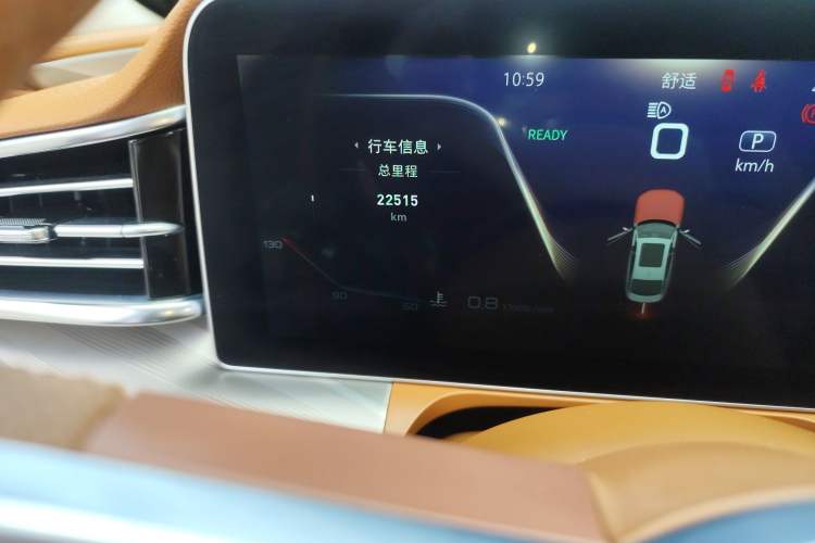 Used Hongqi H9 2023 2.0T Smart Connect Flagship Edition Odometer Close Up