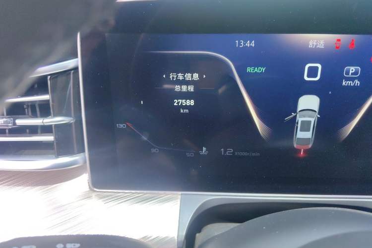 Used Hongqi H9 2023 2.0T Smart Connect Flagship Edition Odometer Close Up