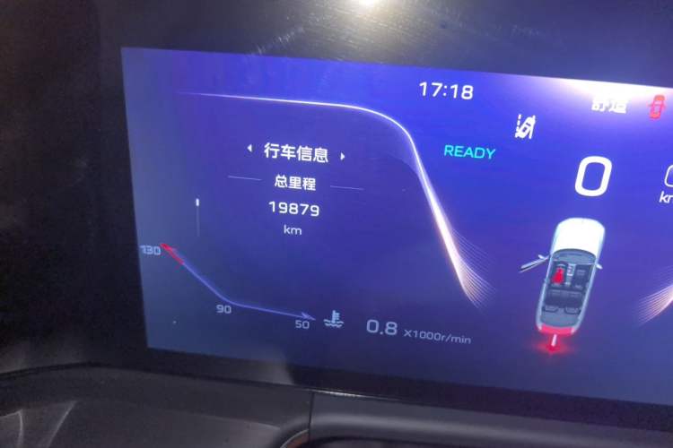 Used Hongqi H9 2024 2.0T Qixiang Private Style Edition Odometer Close Up