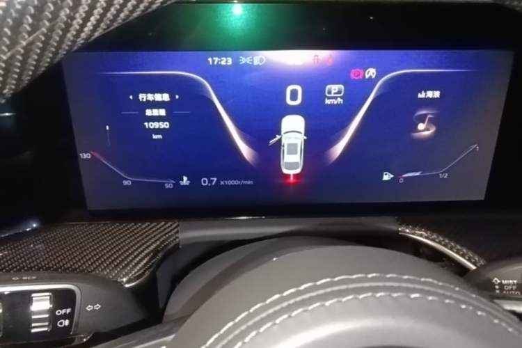 Used Hongqi H9 2024 3.0T Flagship All-Wheel Drive Private Style Edition Odometer Close Up
