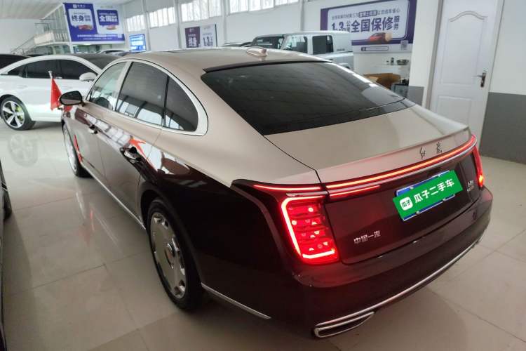 Used Hongqi H9 2024 2.0T Qixiang Luxury Business Edition Rear Left 45 Deg