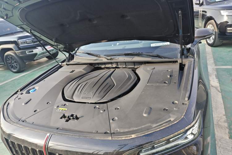 Used Hongqi H9 2025 2.0T Two-Wheel-Drive Flagship Private Enjoyment Style 5 Seats Engine Bay