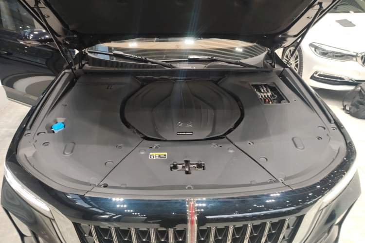 Used Hongqi H9 2025 2.0T Two-Wheel-Drive Flagship Private Enjoyment Style 5 Seats Engine Bay