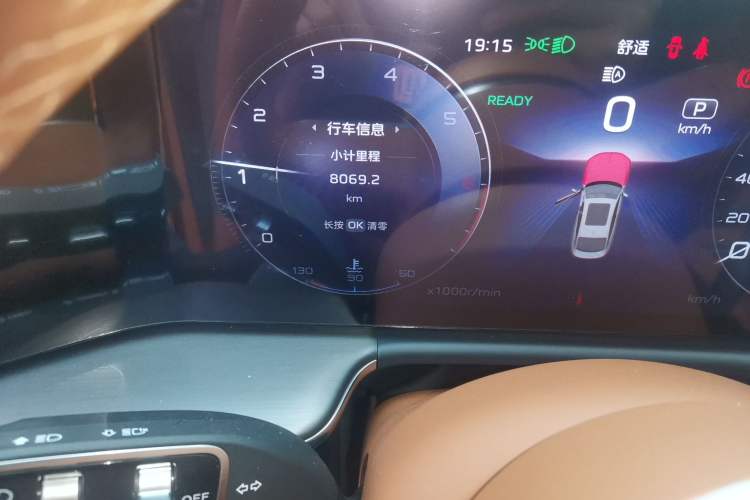 Used Hongqi H9 2025 Model Facelifted 2.0T Two-Wheel Drive Flag-Style Private Enjoyment Fashion Edition, 5 Seats Odometer Close Up