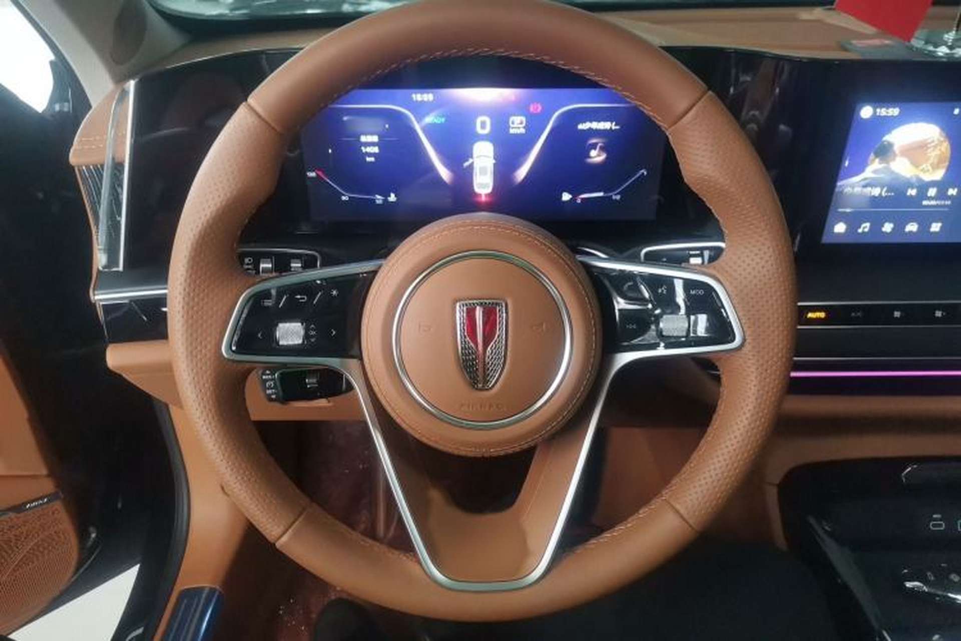 Used Hongqi H9 2025 2.0T Two-Wheel Drive Flagship Luxury Business Edition 5 Seats Steering Wheel