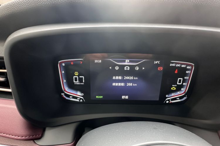 Used Hongqi HQ9 2023 2.0T Smart Connect Flagship Edition Odometer Close Up