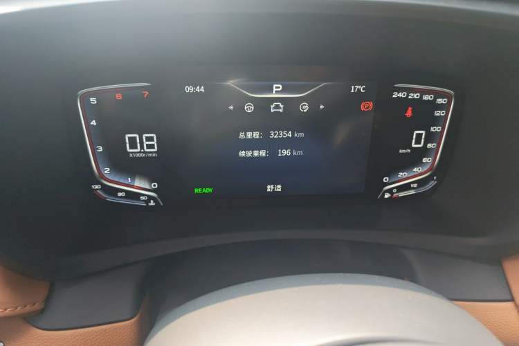 Used Hongqi HQ9 2023 2.0T Smart Connect Flagship Edition Odometer Close Up