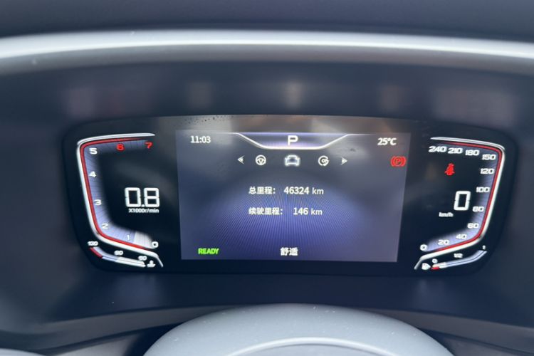 Used Hongqi HQ9 2023 2.0T Smart Connect Flagship Edition Odometer Close Up