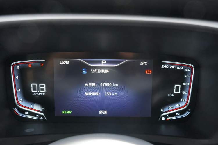 Used Hongqi HQ9 2023 2.0T Smart Connect Flagship Edition Odometer Close Up
