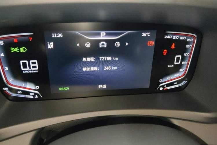 Used Hongqi HQ9 2023 2.0T Smart Connect Flagship Edition Odometer Close Up