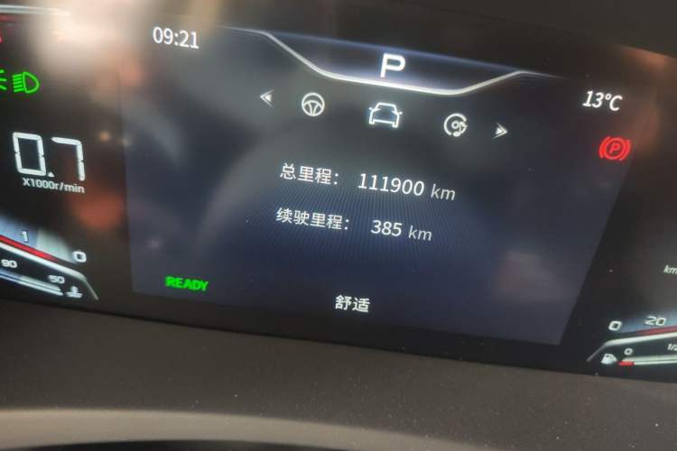 Used Hongqi HQ9 2023 2.0T Smart Connect Flagship Edition Odometer Close Up