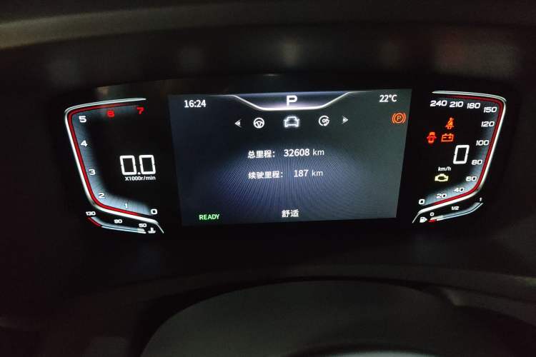 Used Hongqi HQ9 2023 2.0T Smart Connect Flagship Edition Odometer Close Up