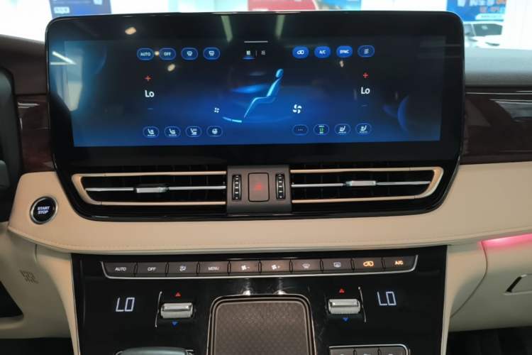 Used Hongqi HQ9 2023 2.0T Smart Connect Flagship Edition Audio And AC Panel