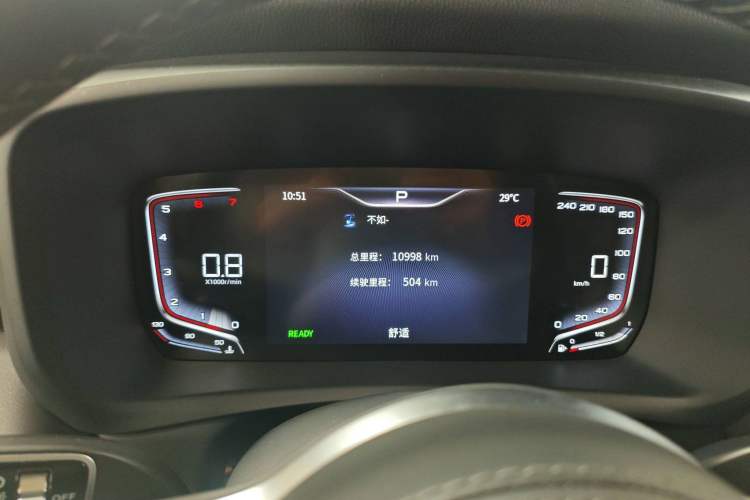 Used Hongqi HQ9 2023 2.0T Smart Connect Flagship Edition Odometer Close Up