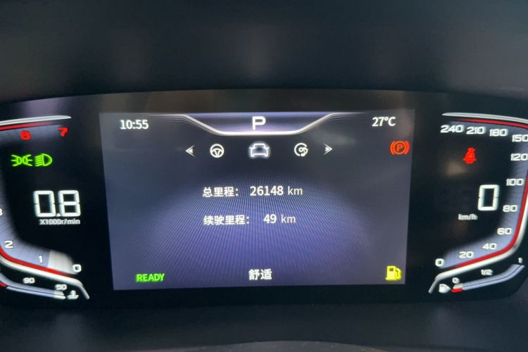Used Hongqi HQ9 2023 2.0T Smart Connect Flagship Edition Odometer Close Up