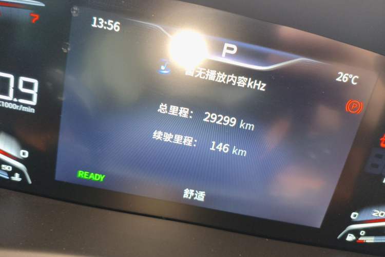 Used Hongqi HQ9 2023 2.0T Smart Connect Flagship Edition Odometer Close Up