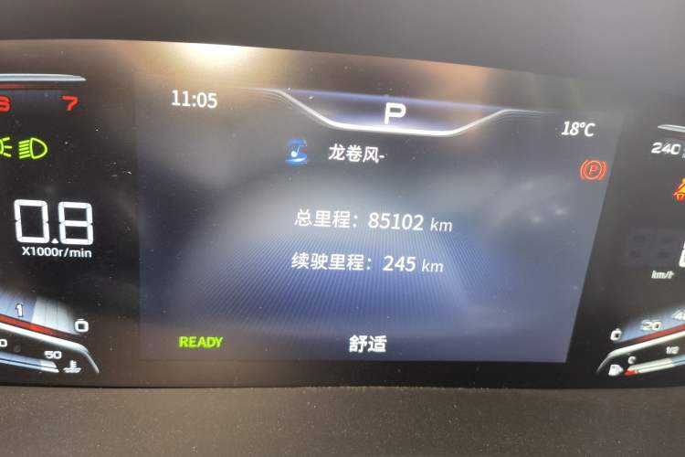 Used Hongqi HQ9 2023 2.0T Smart Connect Flagship Edition Odometer Close Up