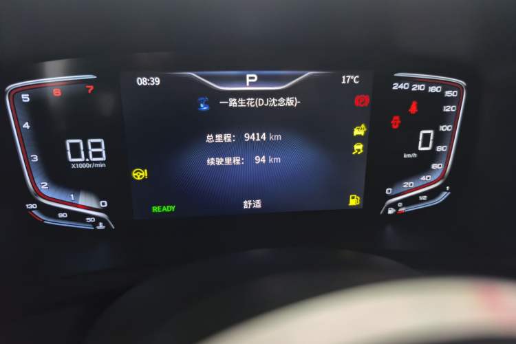 Used Hongqi HQ9 2023 2.0T Smart Connect Flagship Edition Odometer Close Up