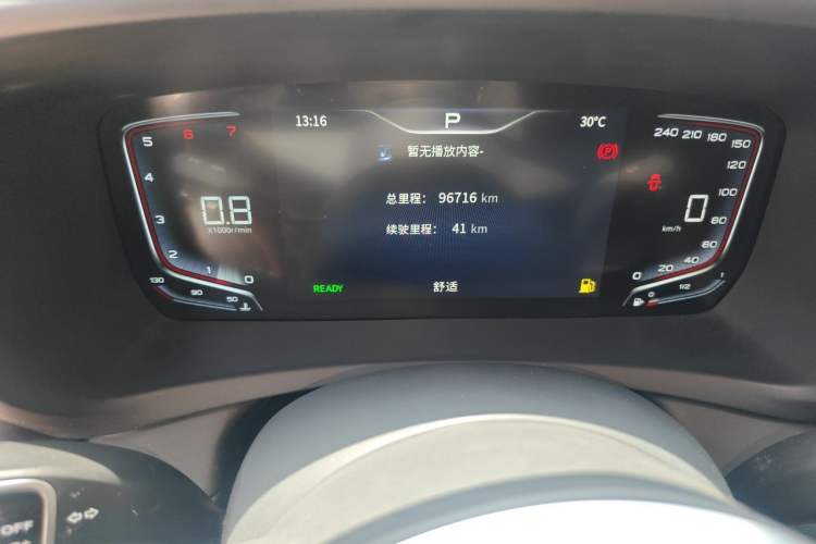 Used Hongqi HQ9 2023 2.0T Smart Connect Flagship Edition Odometer Close Up